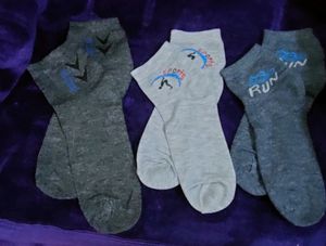 Ankle Length Socks( 3 Pairs)