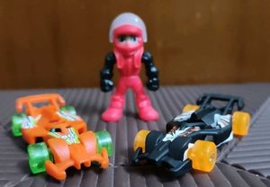 3 kinder Joy racer toys