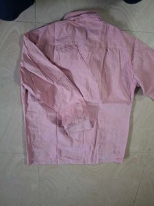Men's Pink Long Sleeve Shirt