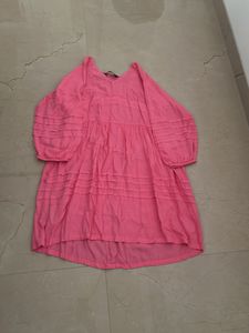 Pink Tiered Babydoll Dress