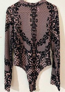 Elegant Patterned Bodysuit