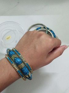 Beautiful Blue Bangles Set