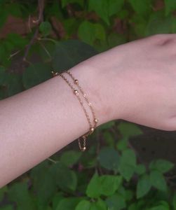 Anti Tarnish Elegant Gold Layered Bracelet