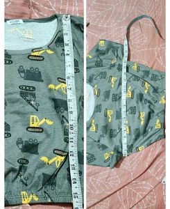 Cute Construction Night suit Set