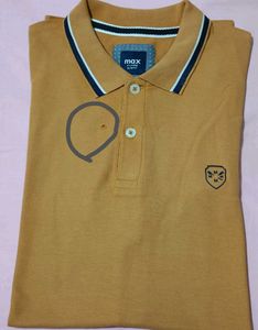 Men's Mustard Polo T-Shirt