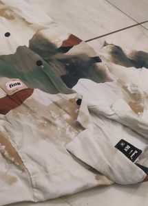 Men's Abstract Print Short Sleeve Shirt