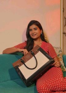Chic Colorblock Tote Bag