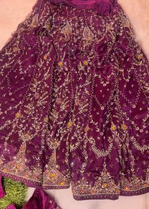 Exquisite Purple Embroidered Lehenga Choli