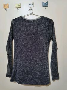 Shimmer Mesh Top