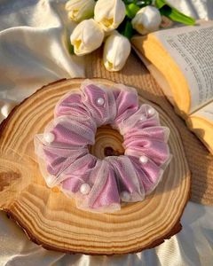 Pink Pearl Scrunchie