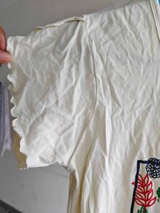 Cute Cream "Smile" Graphic T-Shirt