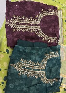 Elegant Emerald Green Kurta Set with Dupatta