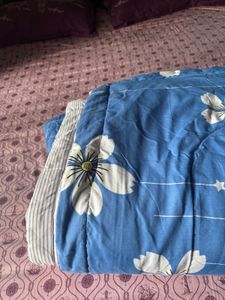 Blue Floral Comforter Bedding