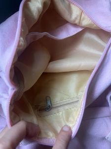 Small Pink Canvas Backpack