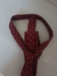 Classic Red Patterned Tie