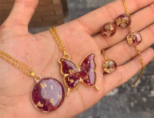 Sparkly Heart Necklace &amp; Earrings Set