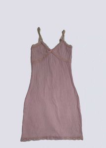 Pink H&amp;M Dress with Lace Trim