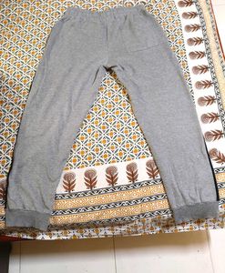 Men's Grey Joggers with Black Accents