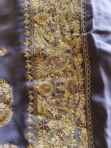 Exquisite Embroidered Saree unused