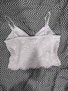 White Lace Bralette Top