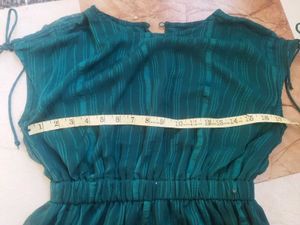 Flowy Teal Midi Dress
