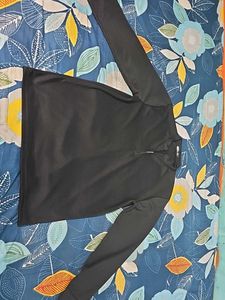 Men's Black Long Sleeve Top