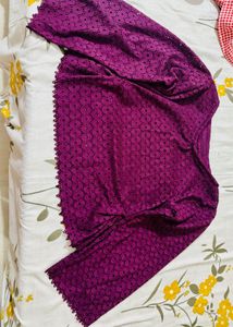 Vibrant Purple Embroidered Blouse