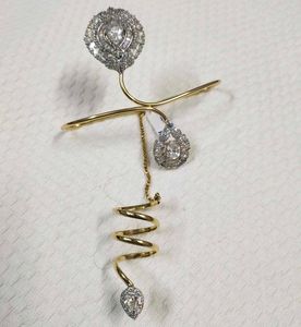 Gold Brass Bracelet Ring