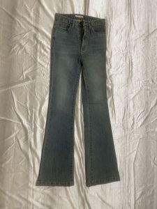 Vintage Wash Flare Jeans