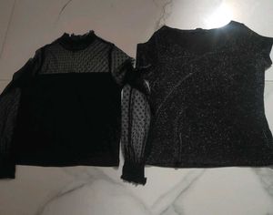 Chic Black Top Set