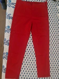 Red Casual Pants