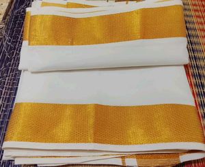 Brand New Dhoti with Double Golden Border