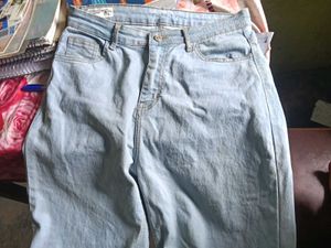 Light Wash Wide Leg Jeans