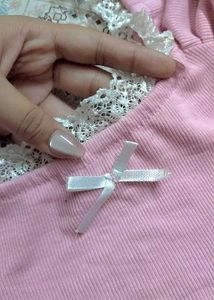 Cute Pink Ribbed Crop Top💕✨🌸