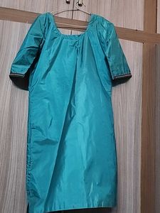 Sea Green Embroidered Kurti