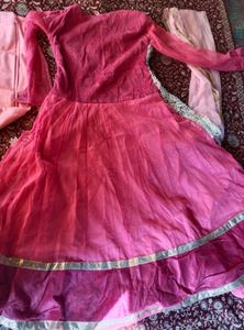 Elegant Pink Ethnic Dress