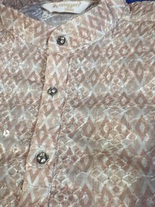 kids thread work Kurta with sequin