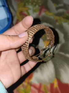 Sparkling Rose Gold Bangle