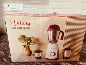 Lifelong 600W Mixer Grinder - Brand New