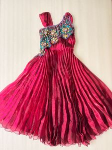 Stunning Embellished Pleated Gown