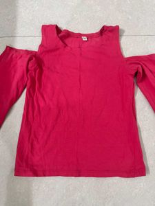 Chic Cold Shoulder Long Sleeve Top