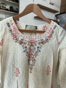 Embroidered Cotton Kurta