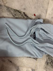 Light Blue Sleeveless Hoodie M size