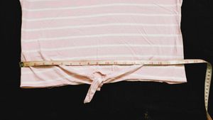 Striped pink Top with Floral Detail