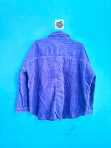 ZARA Purple Corduroy Button-Up Jacket