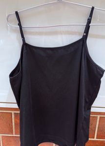 Sleek Black Spaghetti Strap Top