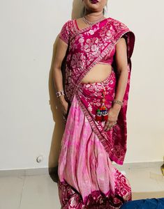 Beautiful Lehenga And Saree 2 In One 😍❤️