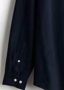 H&amp;M Men's Dark Blue Regular Fit Shirt