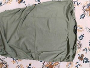 Solid Olive Green Basic Top