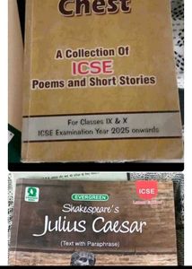 ICSE Poems & Julius Caesar Books